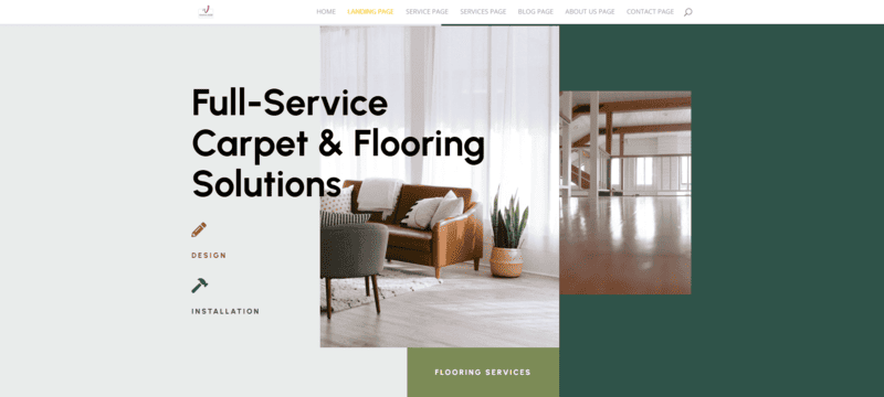 Header for Premade-Flooring-Website